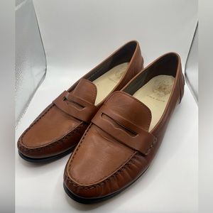 Cole Haan Womens Pinch Grand Penny Loafers Brown Leather Size 8.5B